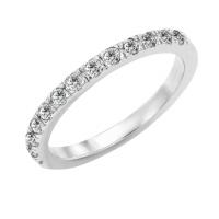 Eternity platinový prsten s 2mm diamanty Lowum