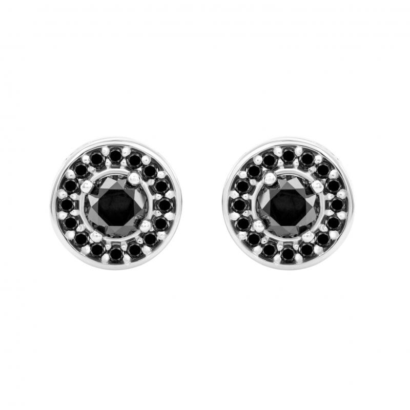 Zlaté pecky s černými diamanty Zulfikar