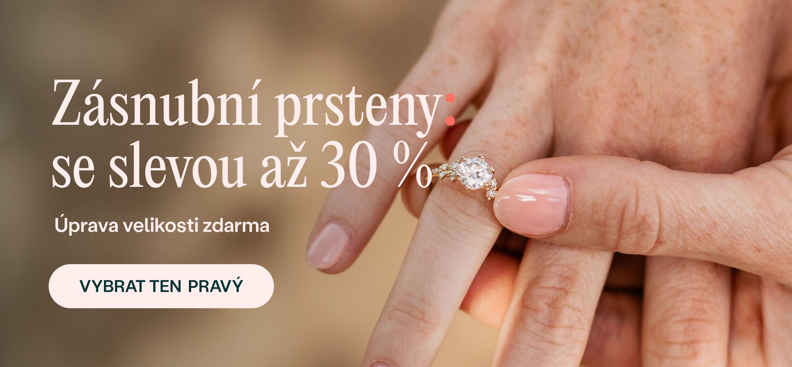 Sleva na zásnubní prsteny