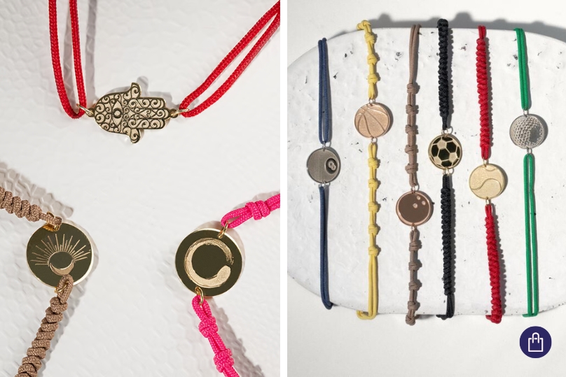 Barevné provázkové náramky