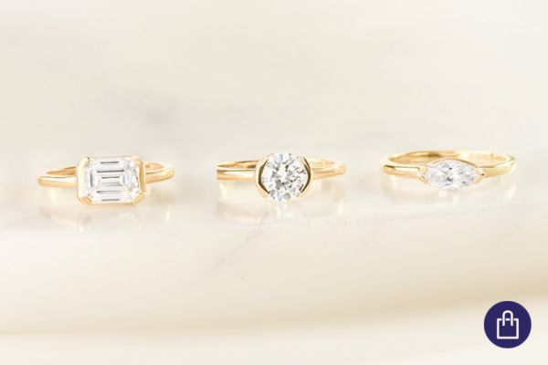 Rozvodový prsten s emerald diamantem