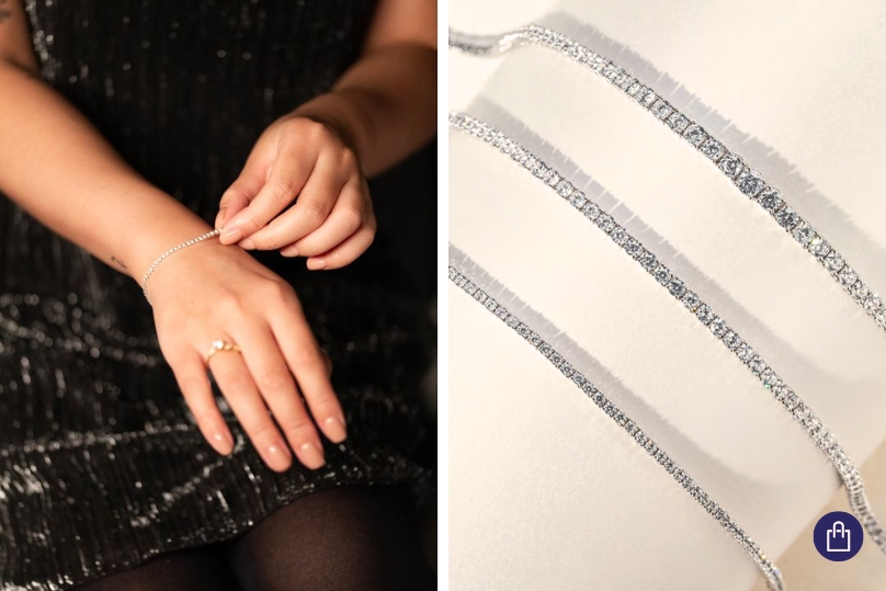 Tenisové náramky s diamanty