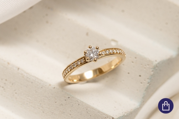 Set zdobených prstenů s možností výběru diamantu