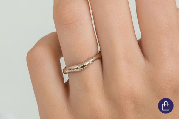 Hazelnut gold snubní prsteny