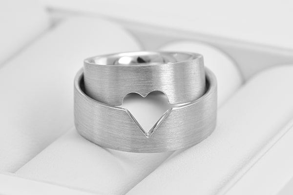 Snubní prsteny se srdcem
