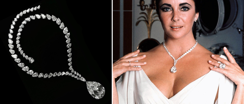 Taylor-Burton diamantový náhrdelník