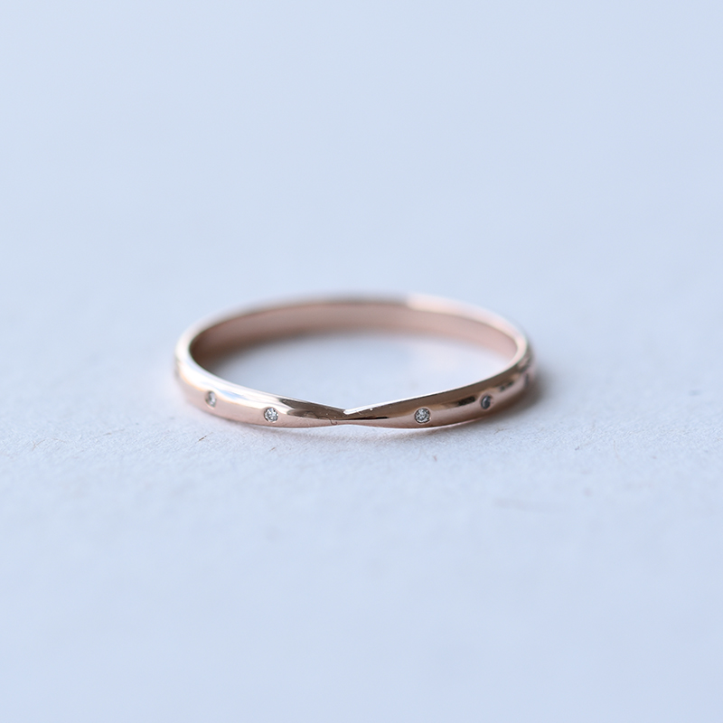 Minimalistický eternity prsten s lab-grown diamanty Toskani 101360