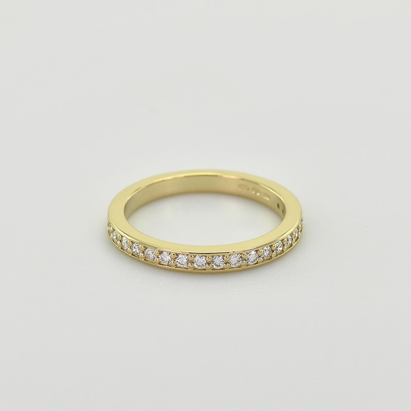 Eternity zlatý prsten s lab-grown diamanty Amina 101420
