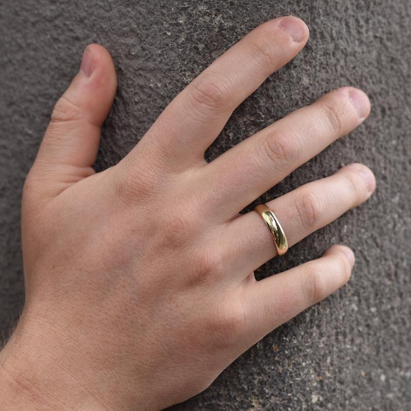Eternity prsten s lab-grown diamanty a pánský půlkulatý prsten Otila 101920