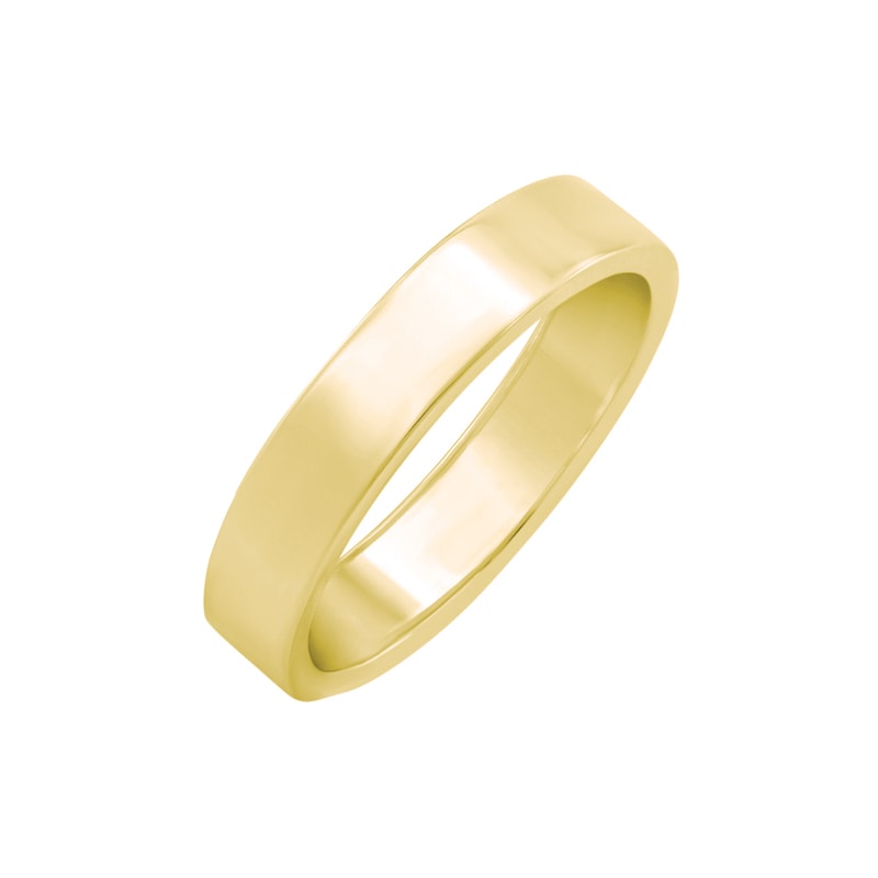 Eternity prsten s lab-grown diamanty a plochý snubní prsten Brilly 102340