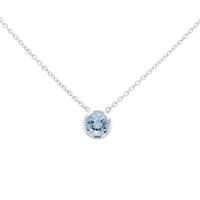 Stříbrný náhrdelník s akvamarínem Rianne