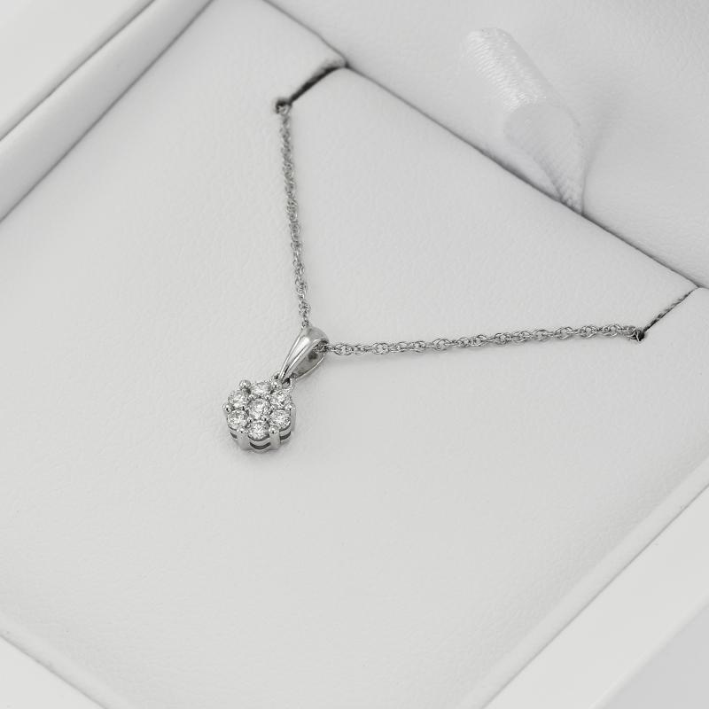 Stříbrný náhrdelník s lab-grown diamanty Garin 104210