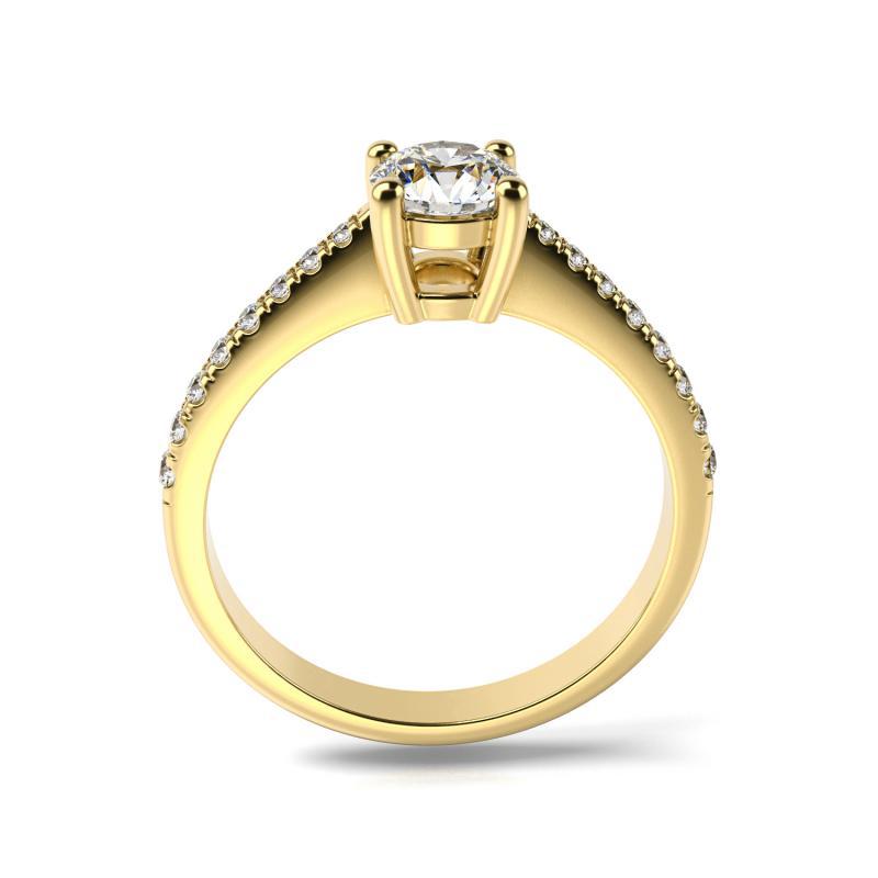 Zlatý prsteň s diamantmi Dalea