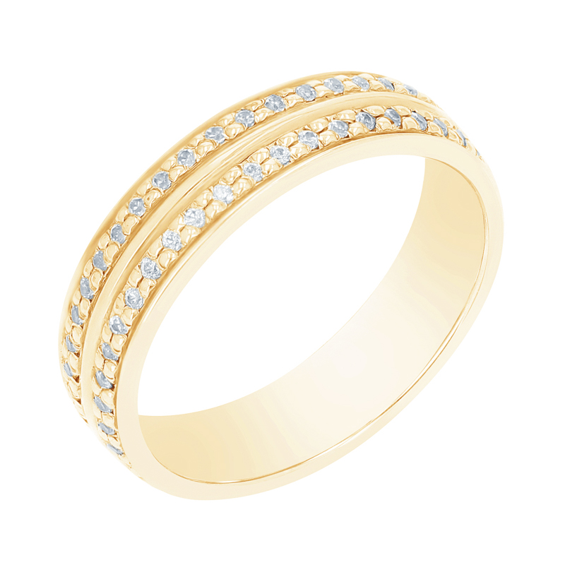 Zlaté snubní prsteny s diamanty Sydell 105570