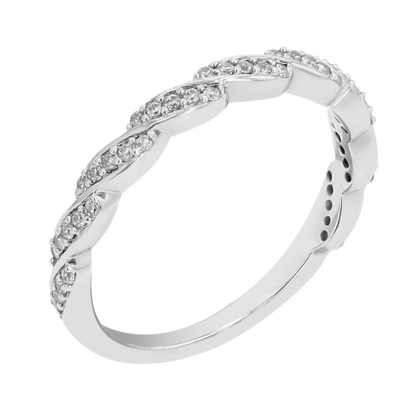 Proplétaný eternity prsten s lab-grown diamanty Allan