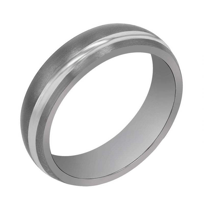 Snubní prsteny z titanu a stříbra Zakary 108550