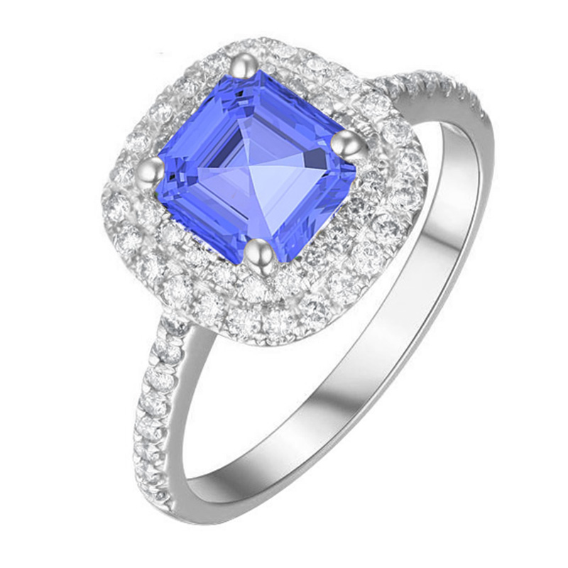 Diamantový prsten s tanzanitem Candis 110160