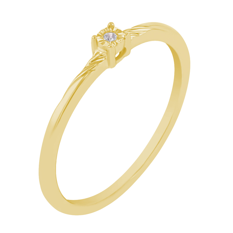 Minimalistický prsten s lab-grown diamantem Marsh 110460