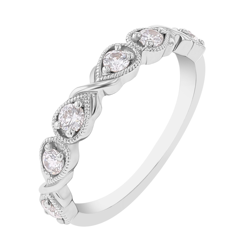 Vintage prsten zdobený lab-grown diamanty Calvin 112610