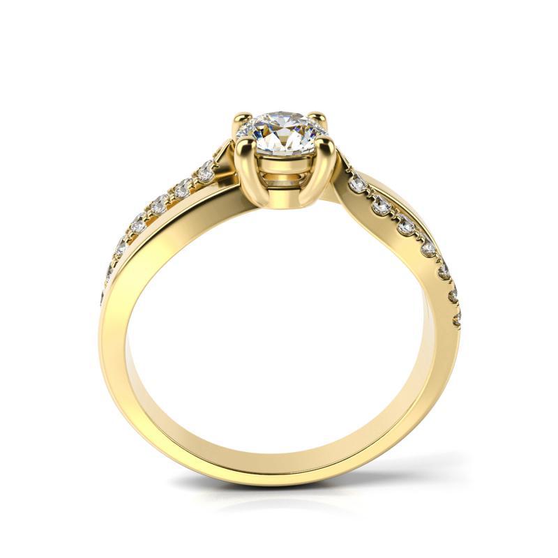 Prsten ze žlutého zlata 11390