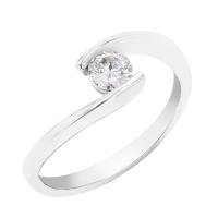 Platinový zásnubní prsten s diamantem Javon