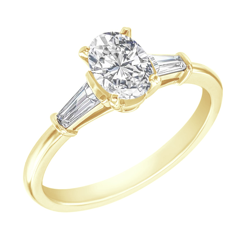 Zásnubní prsten s oválným diamantem Sallya 117890