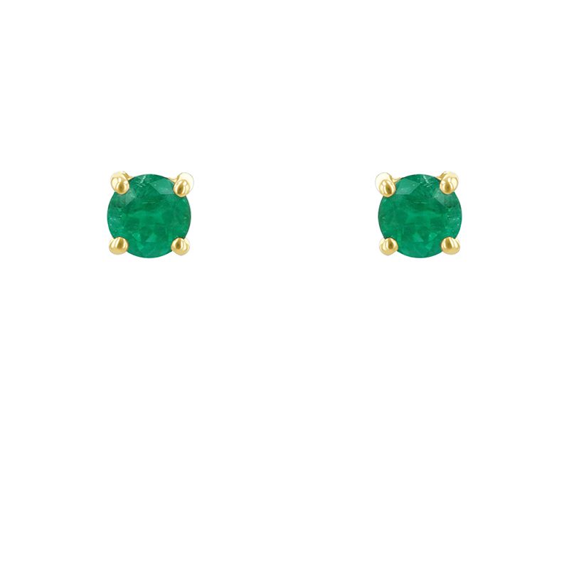 Stříbrné náušnice se smaragdy s výběrem velikosti Franci 118150