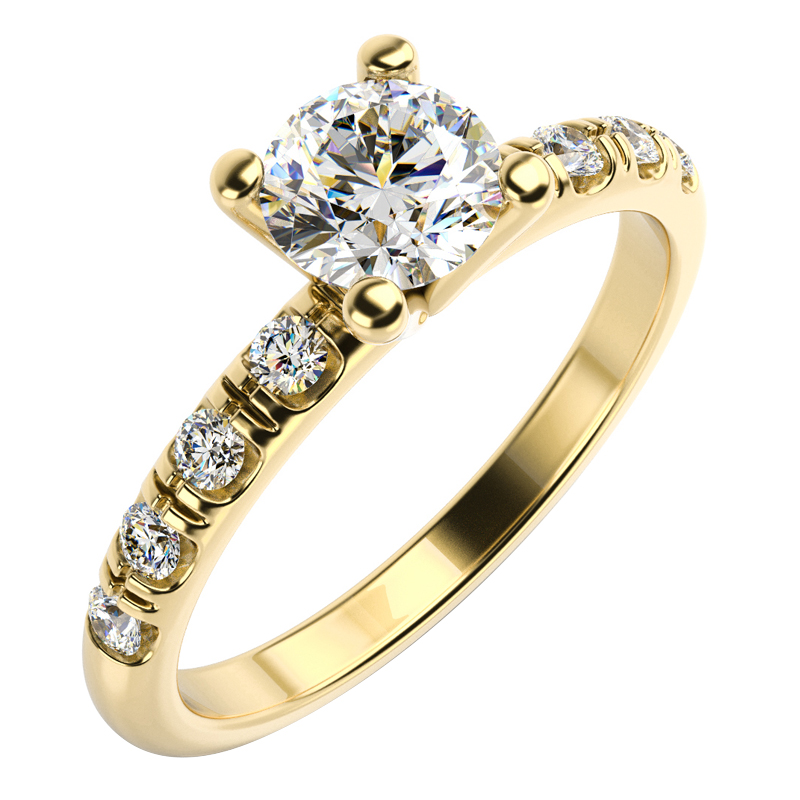 Zásnubní prsten s diamanty 12390