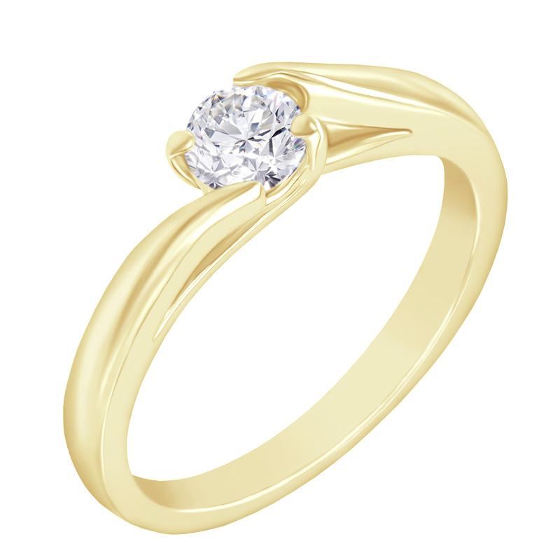 Zásnubní prsten s lab-grown diamantem Saky 125640