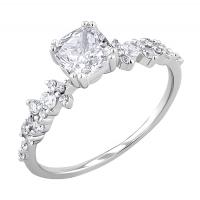 Romantický zásnubní prsten s diamanty Alys