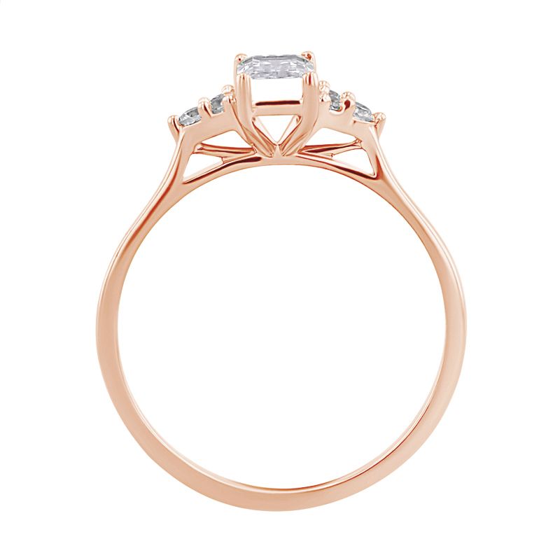 Zásnubní prsten s emerald diamantem Miha 125950