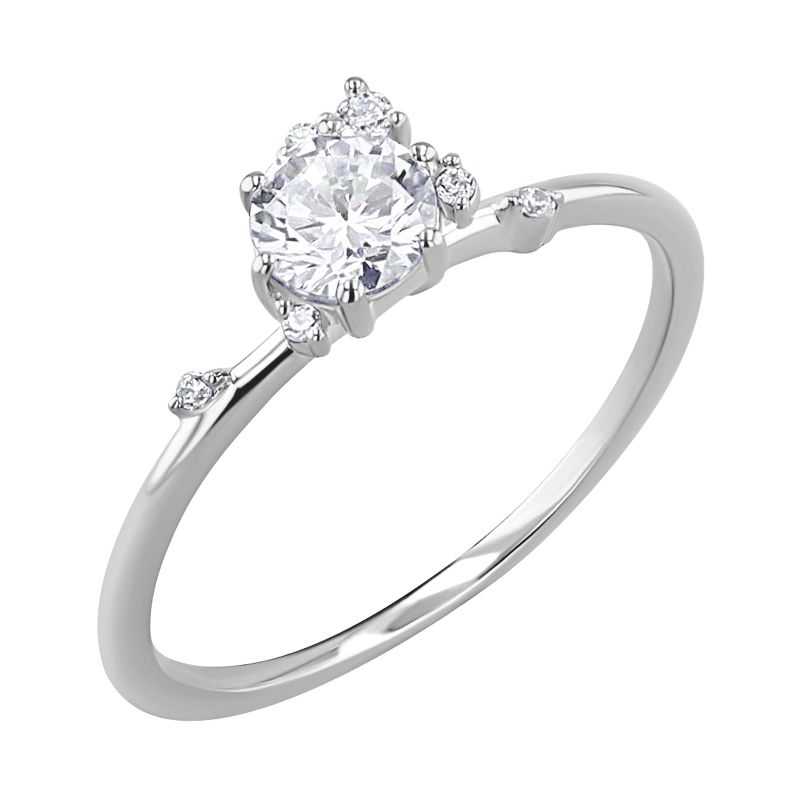 Cluster zásnubní prsten s lab-grown diamanty Rosa 126810