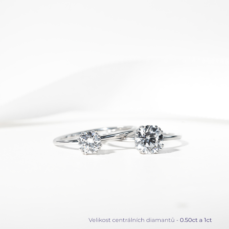 Zásnubní prsten s lab-grown diamantem Torres 127630