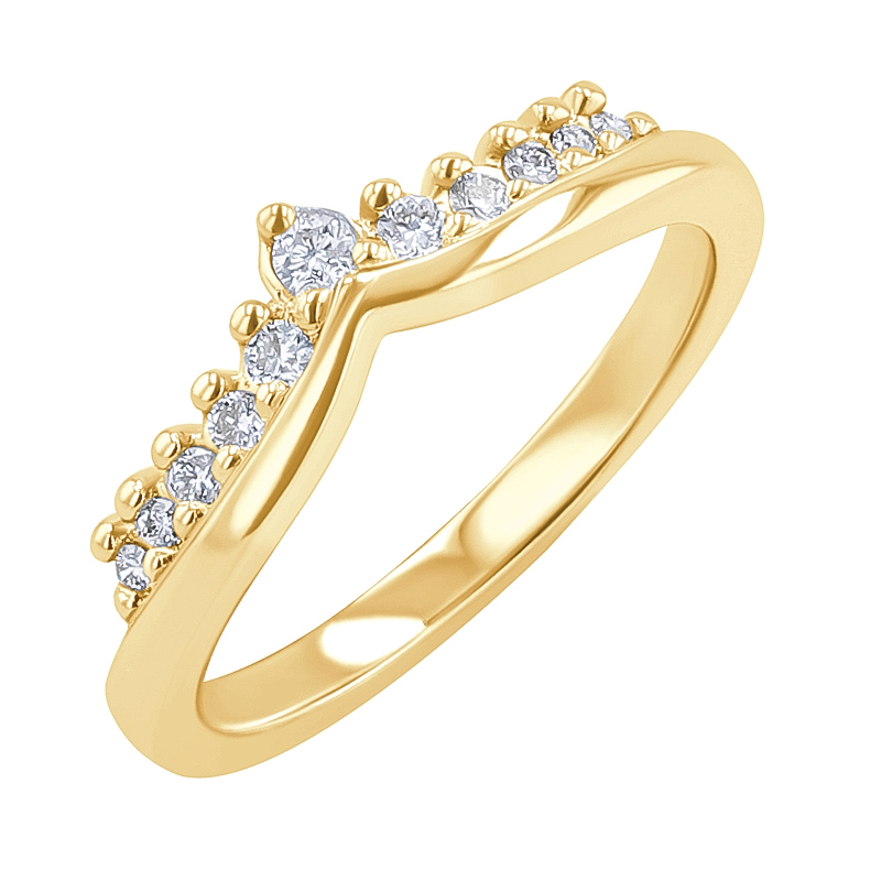 Vykrojený prsten s lab-grown diamanty Bethanie 128820