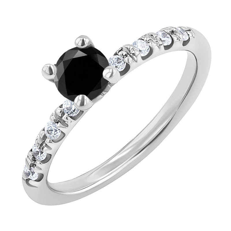 Zásnubní prsten s černým diamantem Megha 132500