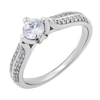 Zásnubní prsten s lab-grown diamanty Katynie