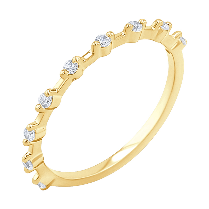Stříbrný eternity prsten s lab-grown diamanty Khalid 135530