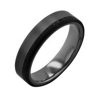 Pánský tantalový snubní prsten s karbonem Brett