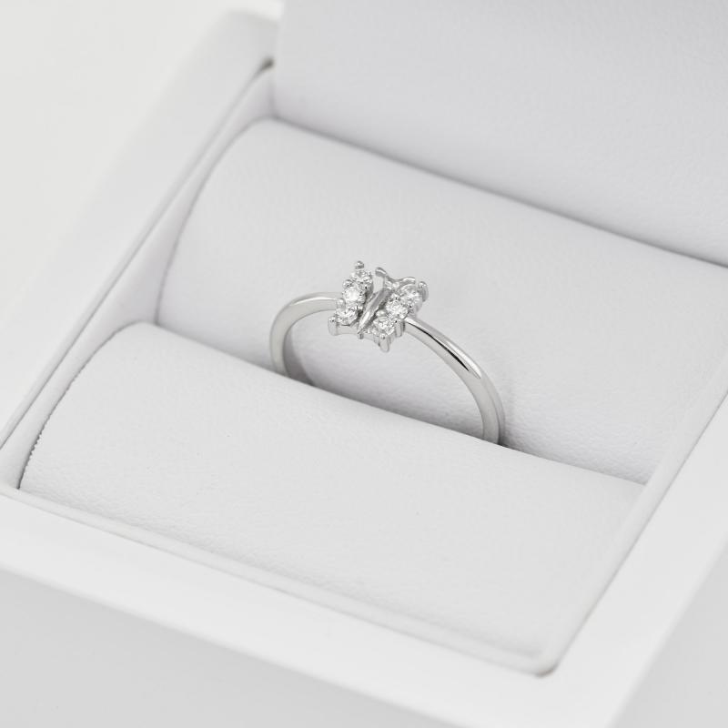 Diamantový prsten motýlek 15560