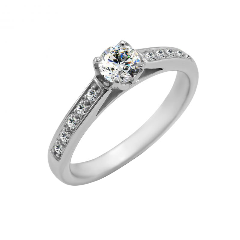 Diamantový prsten z 18k zlata Cliodna 