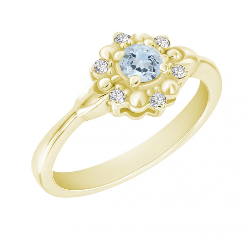 Prsten ze žlutého zlata 19640