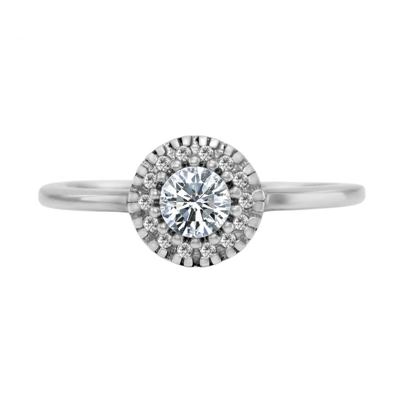 Diamantový zásnubní prsten 24350