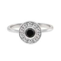 Zásnubní prsten s černým diamantem Fernanda