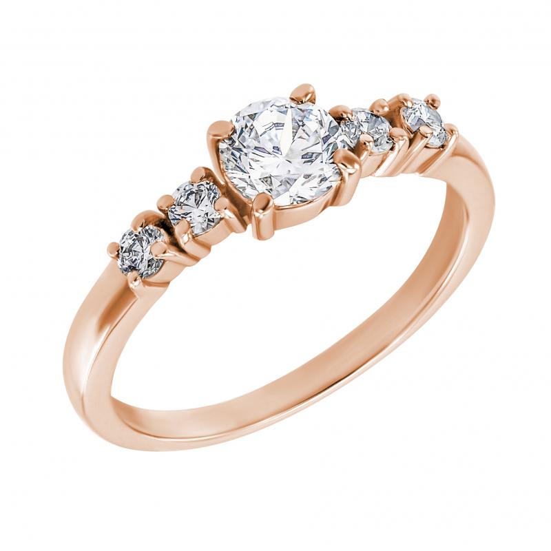 Prsten z růžového zlata 29440