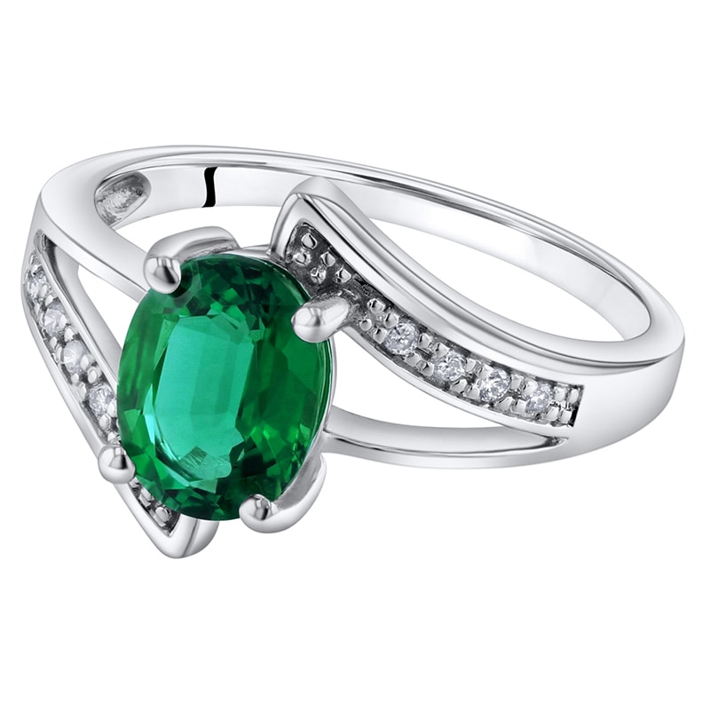 Smaragdový prsten ze zlata 32650