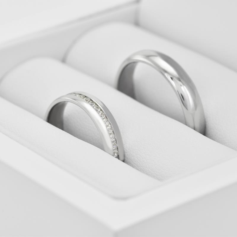 Snubní eternity prsteny s diamanty 33680