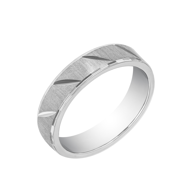 Dámský snubní prsten s vroubky 33710