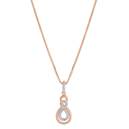 Eppi Stříbrný náhrdelník double infinity Ixi P36509