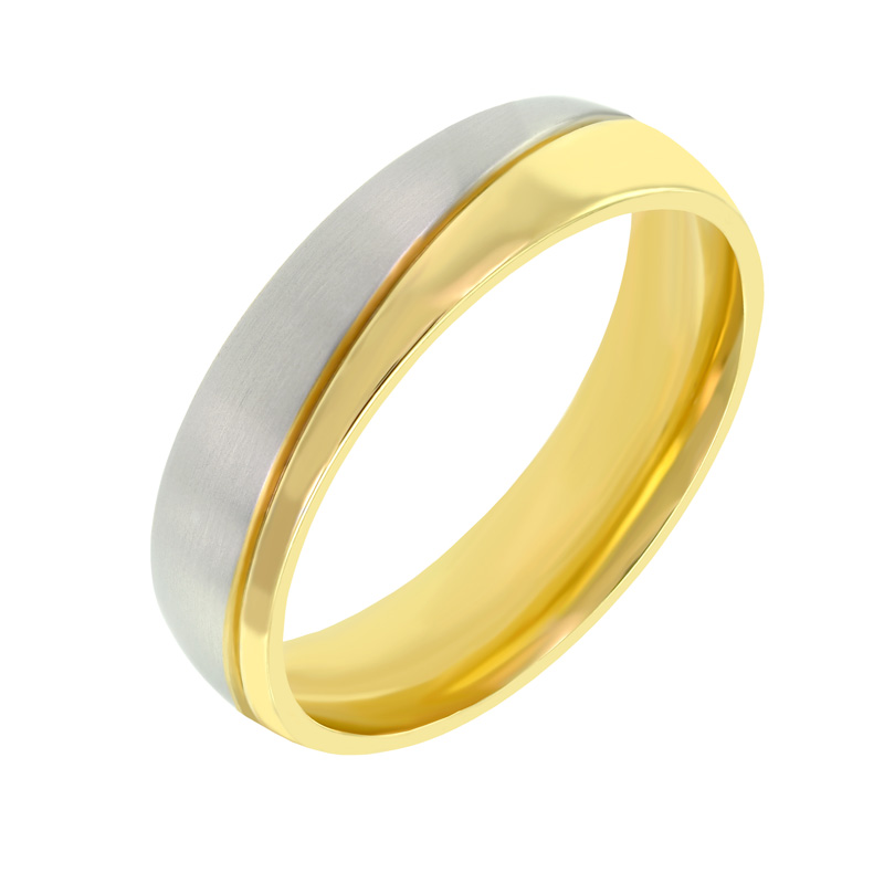 Pánský prsten z vícebarevného zlata 35630