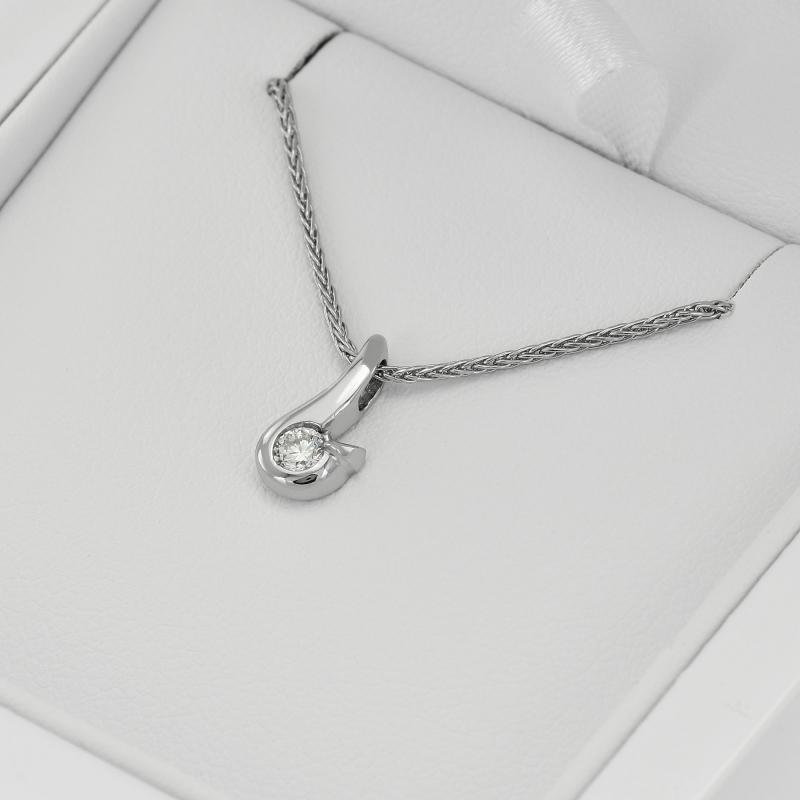 Platinový náhrdelník s diamantem Maise